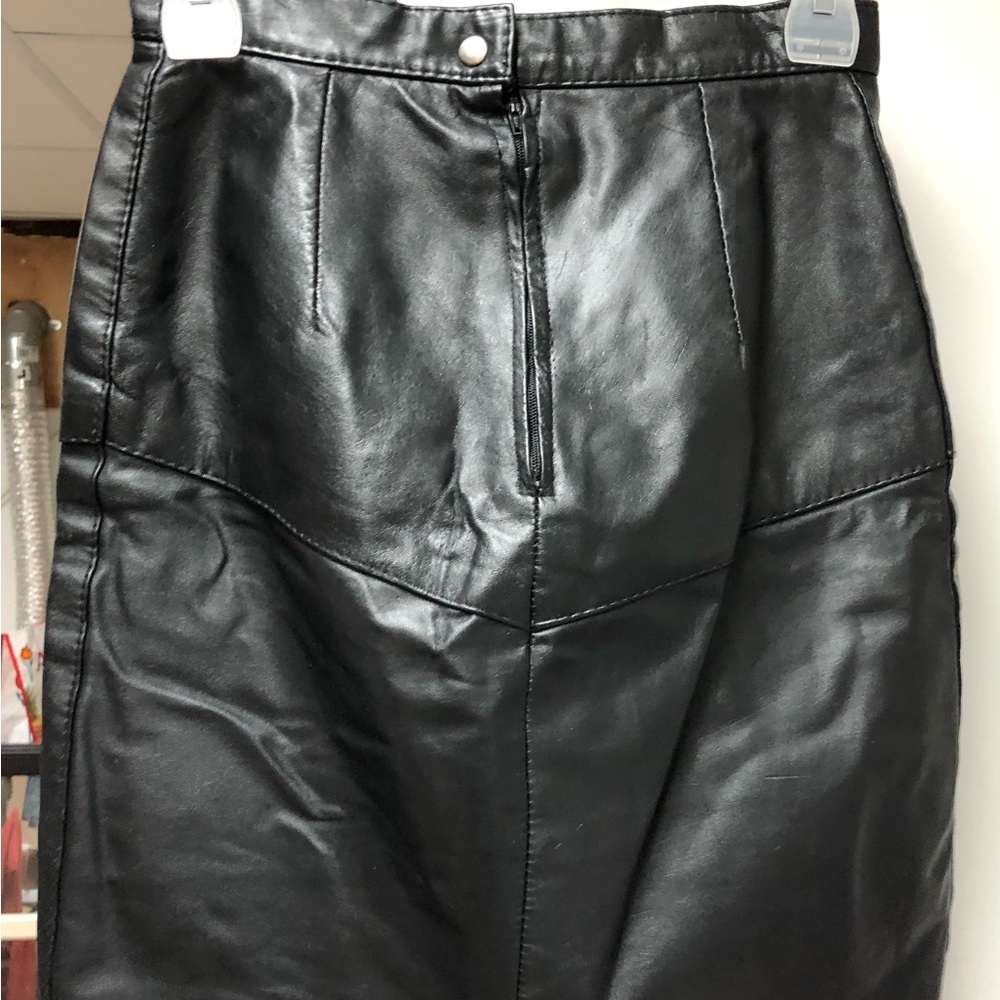Leather skirt